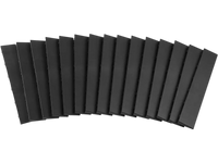 VEVOR Male Garage Floors Transition Edge Kit, 15 PCS Sturdy PP Interlocking Modular Garage Floor Edging Slip-resistant, Easy Assembly Compatible Only With VEVOR Upgraded 6-Lock Garage Mats, Black