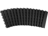 VEVOR Female Garage Floors Transition Edge Kit, 15 PCS Sturdy PP Interlocking Modular Garage Floor Edging Slip-resistant, Easy Assembly Compatible Only With VEVOR Upgraded 6-Lock Garage Mats, Black
