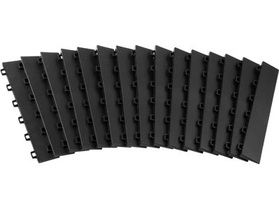 Vevor Garage Floor Edging Female Transition Edge Kit 15-Pc Black New