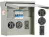 VEVOR Temporary Power Outlet Panel, 20 30 50 Amp, RV EV Electrical Outlet Panel, with NEMA 50 Amp NEMA 30 Amp GFCI 20 Amp Receptacle Installed, Pre-Wired IP54 Weatherproof Box, for RV Camper Motorhome
