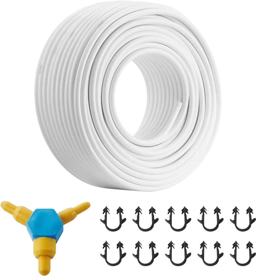 VEVOR PEX-AL-PEX Tube, 328ft, 5/8'' Diameter Aluminum-Plastic Composite Pipe Oxygen Barrier Radiant Floor PEX Pipe, 0.08'' Thickness Radiant Heat Floor Plumbing Inner Aluminum Layer PEX Tubing Pipe