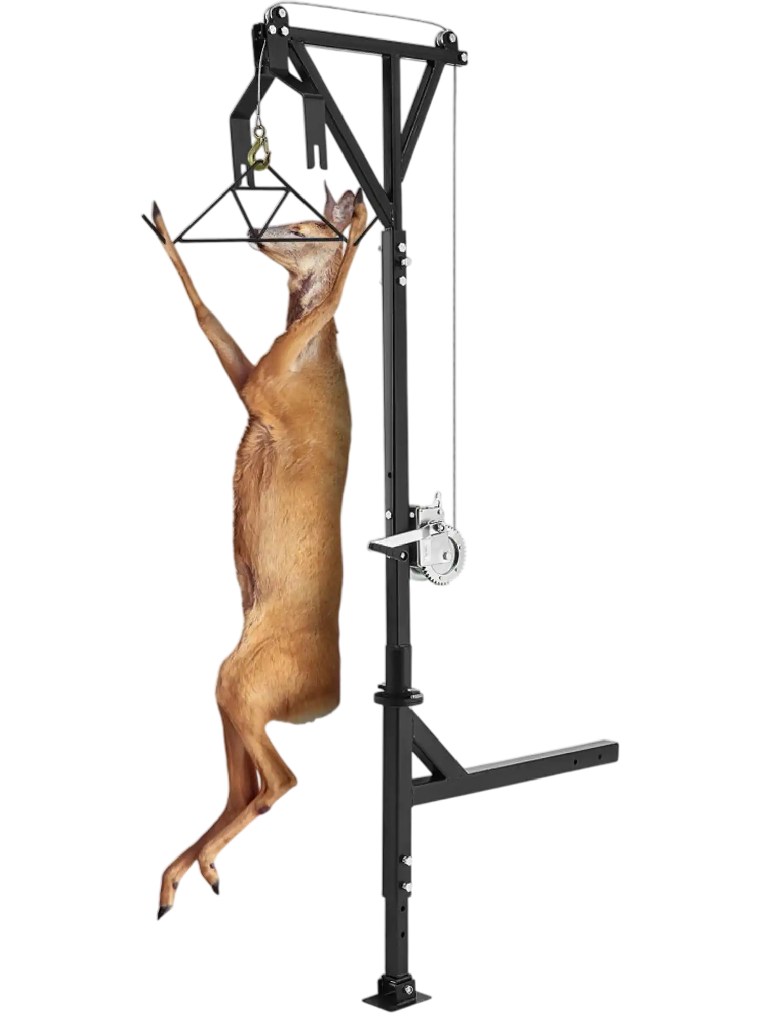 Vevor Deer Hoist Hitch Mounted Game Hunting Hoist with Winch Lift Gambrel Set 600 lbs 2