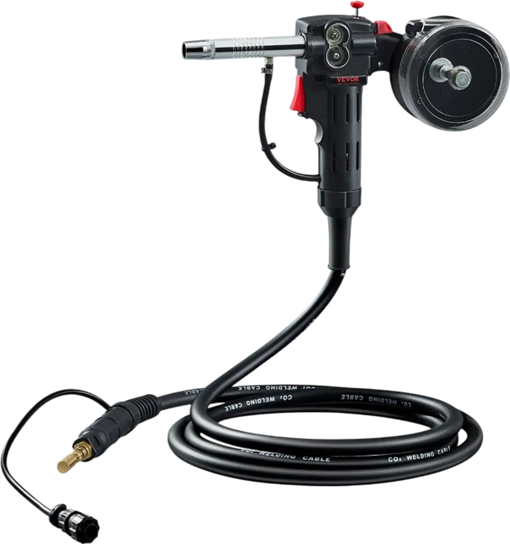 VEVOR 100Amp Spool Gun with 10FT Cable, Compatible with Hobart Handler 210 MVP Mig Welders, Suitable for 0.023", 0.030" and 0.035" Flux Core/Solid/Aluminum Welding Wires