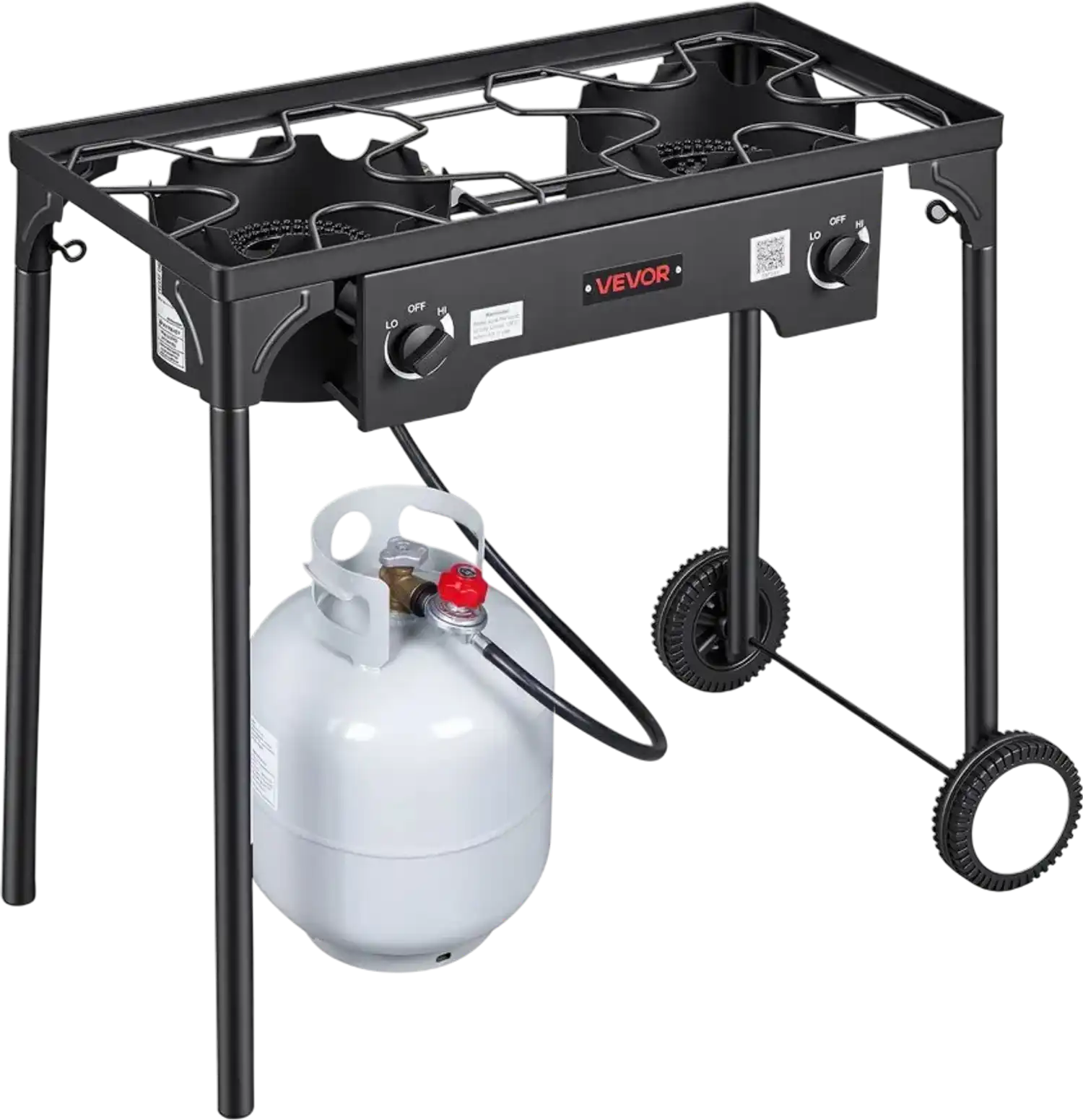 Vevor Outdoor Gas Stove 2-Burner 150,000 BTU Propane Cooker New