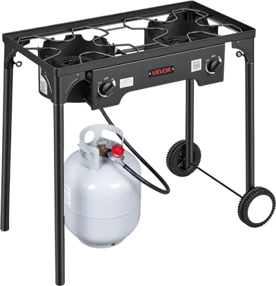 Vevor Outdoor Gas Stove 2-Burner 150,000 BTU Propane Cooker New