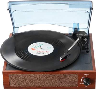Vevor Turntable 3-Speed Bluetooth Vinyl Record Player New