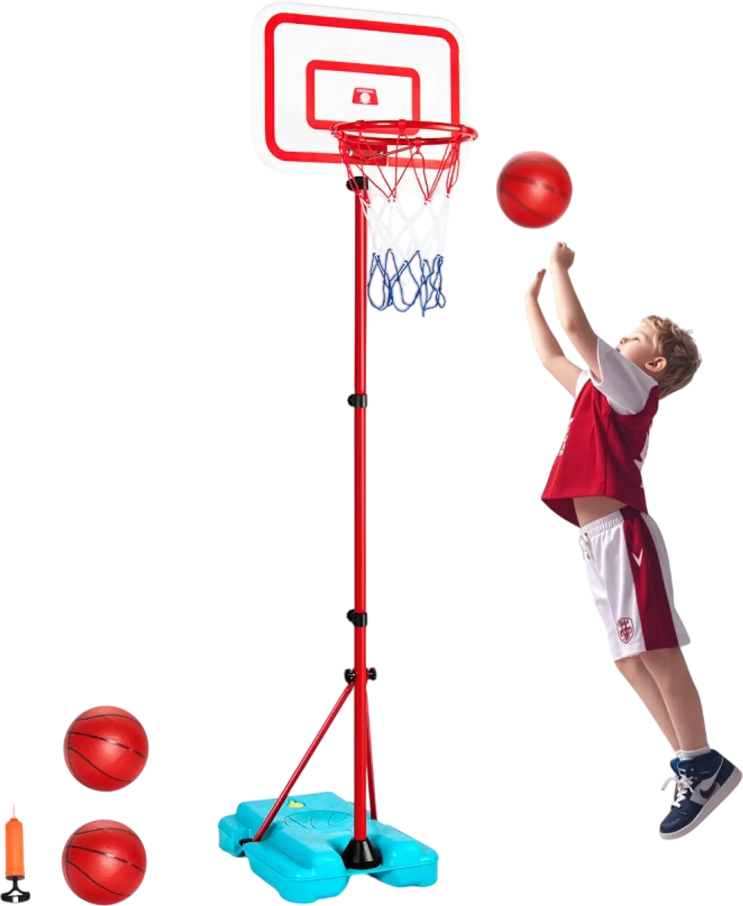 Vevor Basketball Hoop Height Adjustable Portable Kids Indoor Outdoor New