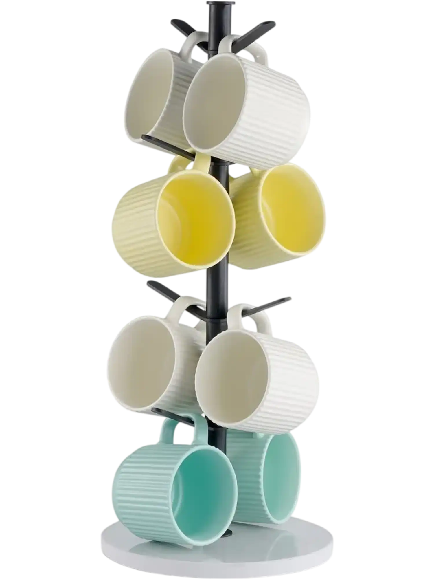 Vevor Mug Tree Holder with Marble Base 8-Hook Coffee Cup Rack Stand New
