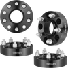 VEVOR Wheel Spacers, 1.5" 5"x5.5" Wheel Adapters, 5 Lug Forged Spacer, 71.5 mm Bore Hubcentric M1/2-20 Studs Spacers, Fit for Jeep Journey, WRANGLER JK JKU, Commander XK, Marquis, 4 PCS Black