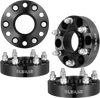 VEVOR Wheel Spacers, 1.5" 6"x5" Wheel Adapters, 6 Lug Forged Spacer, 78.1 mm Bore Hubcentric M14 x1.5 Studs Spacers, Fit for 1995-2023 Chevrolet, GMC, and Cadillac, 4 PCS Black