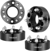 VEVOR Wheel Spacers, 2" 6"x5.3" Wheel Adapters, 6 Lug Forged Spacer, 87.1 mm Bore Hubcentric M14 x2 Studs Spacers, Fit for Ford  Expedition, F150, Lincoln Navigator, 4 PCS Black