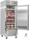 VEVOR Commercial Reach-In Freezer 29" W, 22 Cu.Ft Stainless Steel Upright Freezer with Single Door, Auto-Defrost, 4 Adjustable Shelves, -11 to 14℉ Temp Control, LED Light, ETL Certified
