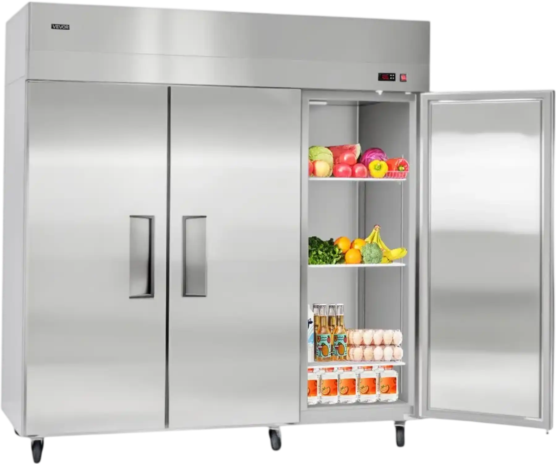 Vevor Refrigerator Commercial Reach-In Upright 72