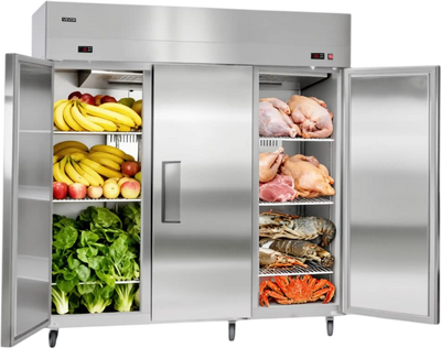 VEVOR Commercial Refrigerator and Freezer Combo 72