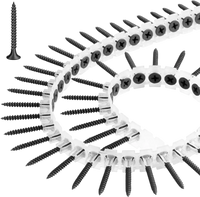 VEVOR Screws, #6 x 1-1/4 inch Length Drywall to Wood Collated Screw, All Purpose High-Hardness Alloy Steel Self Drilling Drywall Screws, for Home DIY, Space Renovation(1000 per Box)