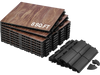 VEVOR Dance Floor Tiles, 12.4 x 12.4 in 9 Piece Interlocking Dance Flooring, Portable Dance Practice Floor with Cushioned Base  (Oak Wood Grain, 9 sq. ft/Box )