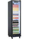 VEVOR Commercial Merchandiser Refrigerator, 6.9 Cu.Ft / 195L Glass Door Display Refrigerator, Upright Beverage Cooler Fridge with 4 Adjustable Shelves, Soft LED Light & Casters for Homes Shops Bars