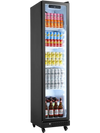 VEVOR Commercial Merchandiser Refrigerator, 8.3 Cu.Ft / 235 L Glass Door Display Refrigerator, Upright Beverage Cooler Fridge with 5 Adjustable Shelves, Soft LED Light & Casters for Homes Shops Bars