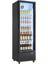 VEVOR Commercial Merchandiser Refrigerator, 12.7 Cu.Ft / 360 L Glass Door Display Refrigerator, Upright Beverage Cooler Fridge with 4 Adjustable Shelves, Soft LED Light & Casters for Homes Shops Bars