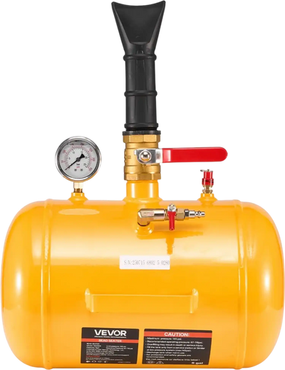 VEVOR Air Tire Bead Seater, 5 Gal / 18.9 L, Heavy Duty Tire Bead Blaster Tool, 87-116 PSI Operating Pressure, Air Trigger Seating Inflator for Pickup, Truck, ATV, Jeep, Van, Lawn Tractor, RV, Yellow