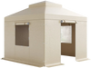 VEVOR Winter Gazebo Cover Fits 10 x 10 ft Hardtop Gazebos, All-Weather Double-Tiered Gazebo Cover with Sidewalls & Mesh Windows, High-Density PE Enclosed Storage Shelter Covers, Gazebos not Included