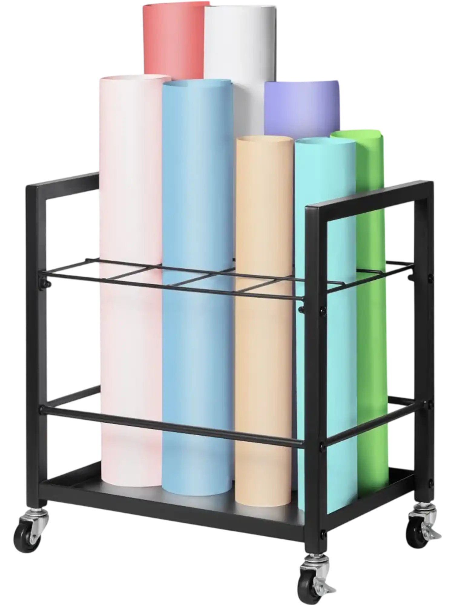 Vevor Blueprint Storage Rack 12-Slot Mobile Roll File Holder New