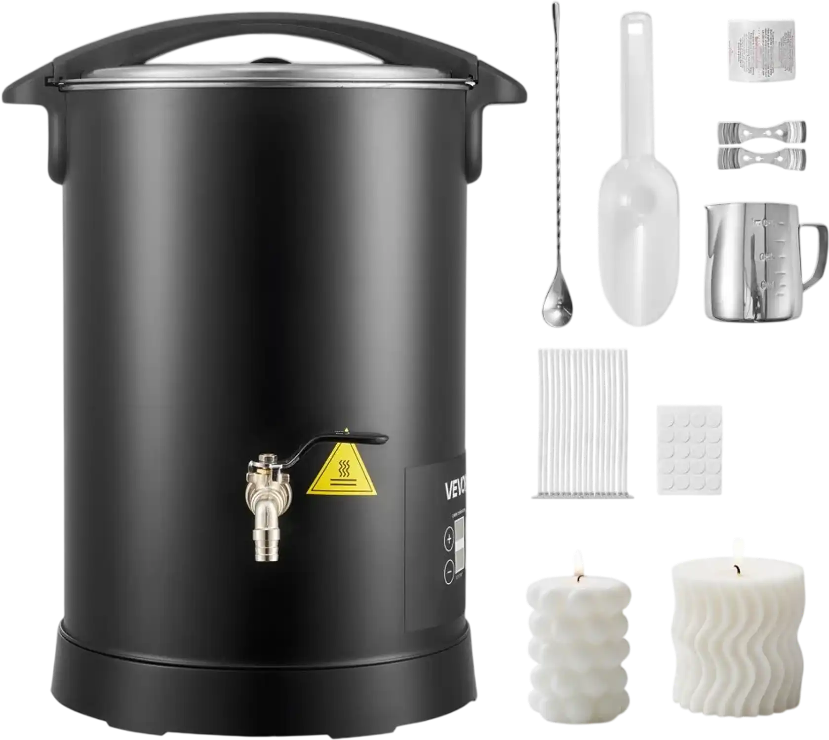 Vevor Wax Melter 10.6 Qt Candle Making Pot with Digital Temperature Display New