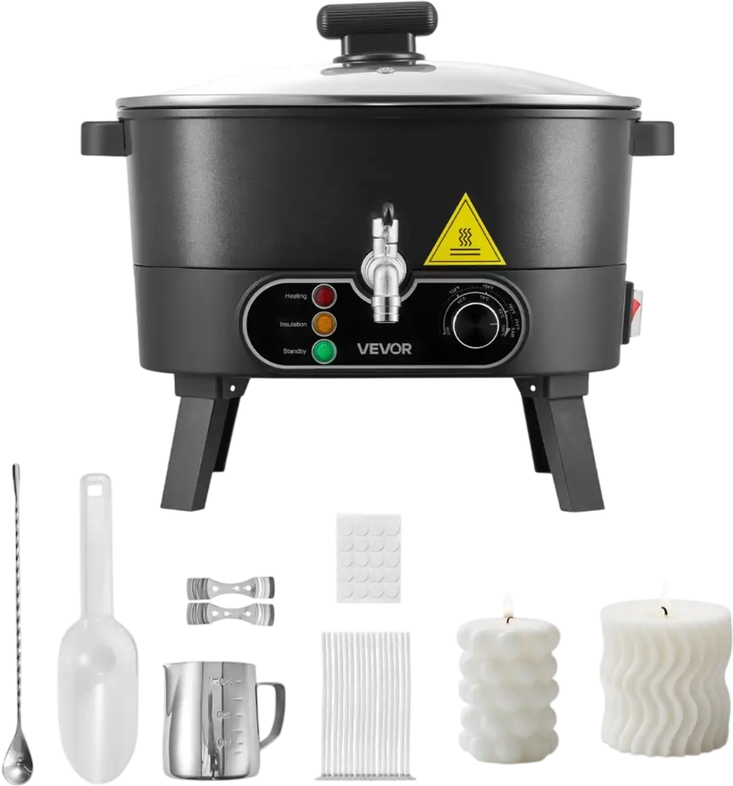 Vevor Wax Melter 6.3 Qt Candle Making Pot New