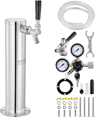 Vevor Kegerator Tower Single Tap Beer Conversion Kit New