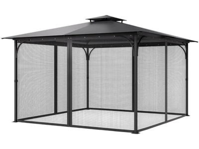 Vevor Gazebo Netting 12 x 12 x 7.5' Replacement Mesh Sidewall Screen New