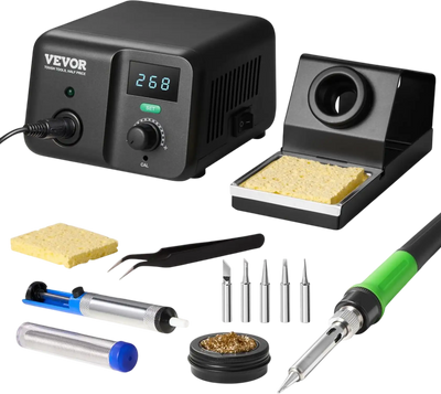 Vevor Soldering Station Digital Display Kit 70W 122°F-932°F New