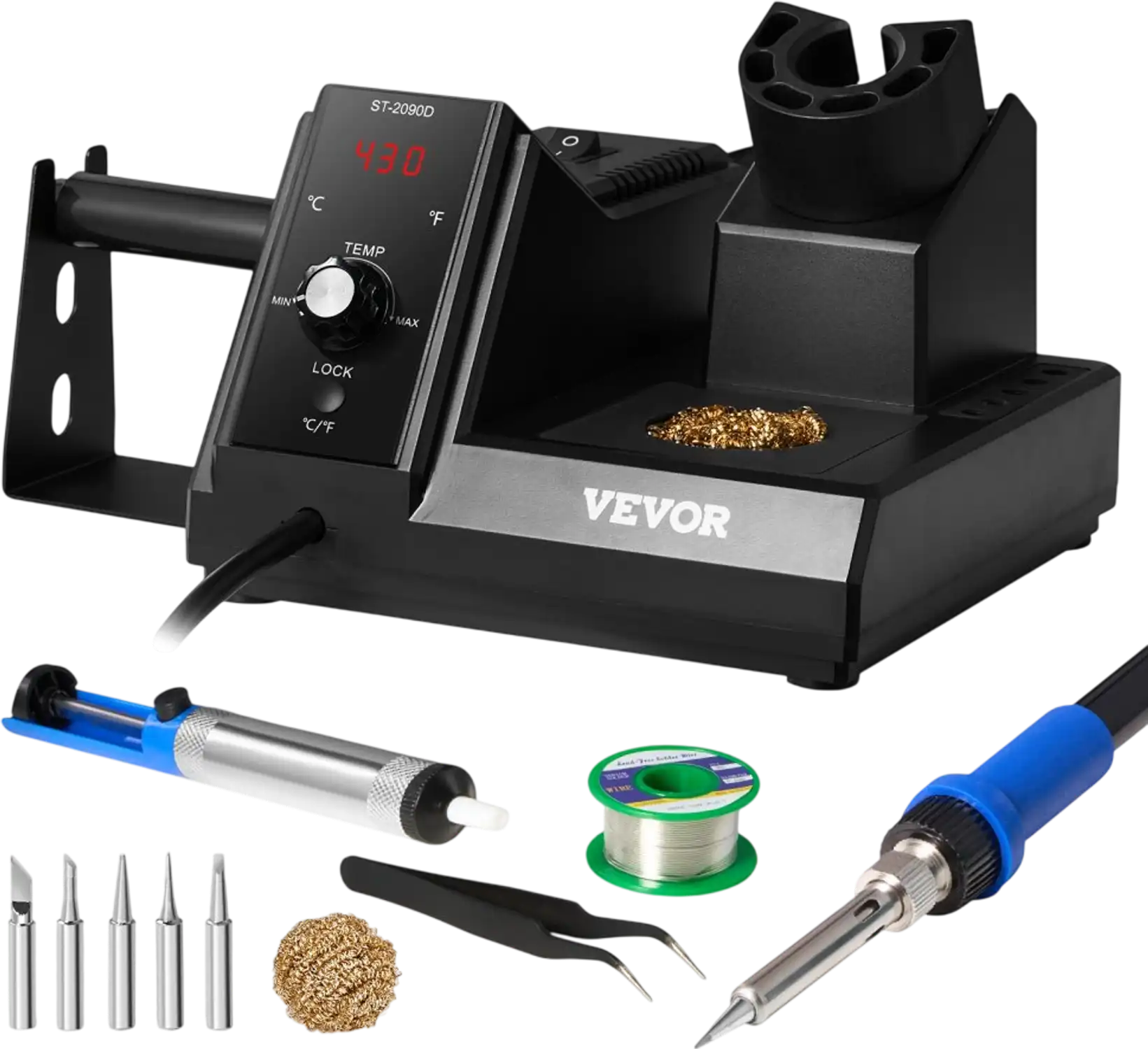 Vevor Soldering Station 80W Digital Display Kit with 5 Tips New