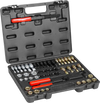 VEVOR 49-Piece Thread Chaser Set, UNC UNF and Metric Thread Restorer Tool, Rethreading Tool Kit with 22 Taps 24 Dies 3 Thread Files Storage Case, Heat Treated Steel, for Mechanics DIY Enthusiasts