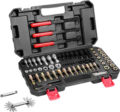 Vevor Thread Chaser Set 61-Piece UNC UNF & Metric Thread Restorer Tool Kit New