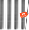 VEVOR Rebar Stakes, 24-Inch, Heavy-Duty 0.47 in Diameter, Straight Galvanized Steel Ground Anchors with Chisel Point End & Rust-Resistant Coating, for Gardening Support, Fence, Camping Tents (20-Pack)