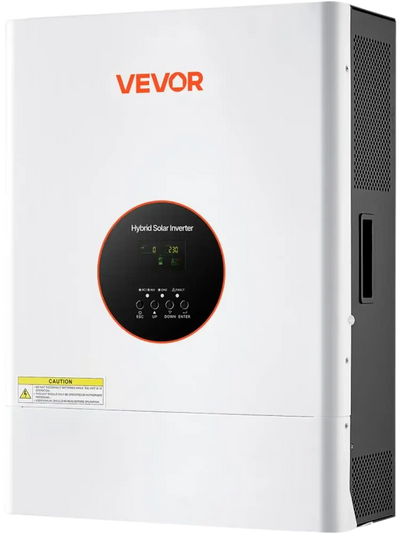 VEVOR 6400W 48V Hybrid Solar Inverter, 120V/240V Split Phase, Built-in 120A MPPT Solar Controller, Low Frequency Pure Sine Wave Power Inverter, for Lead Acid Lithium Battery Off-Grid Systems