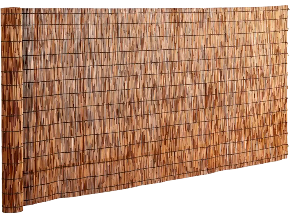 VEVOR Natural Reed Fencing, 3.3 ft x 13.3 ft, Reed Screen Curtain Balcony Reed Fence Roll for Outdoor Backyard Patio, Decorative Fence for Backyard Garden Fencing Divider, Privacy Screen Panel, Brown