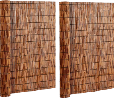 Vevor Reed Fencing Natural Privacy Screen 4' x 16.4' 2-Pack Brown New
