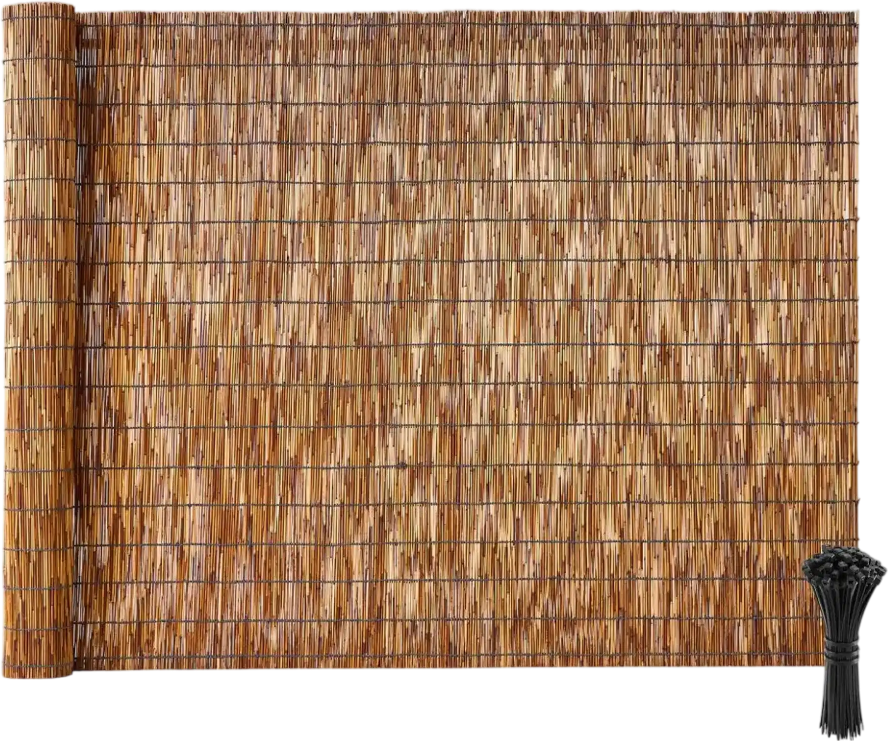 Vevor Reed Fencing Natural Reed Privacy Screen Roll 4' x 16.4' Brown New