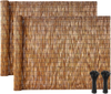 VEVOR Natural Reed Fencing, 4 ft x 16.4 ft, 2 Pack Decorative Natural Reed Fencing Roll, Decorative Fence for Divider, Privacy Screen Panel Curtain for Balcony Patio Garden Backyard Outdoor, Brown