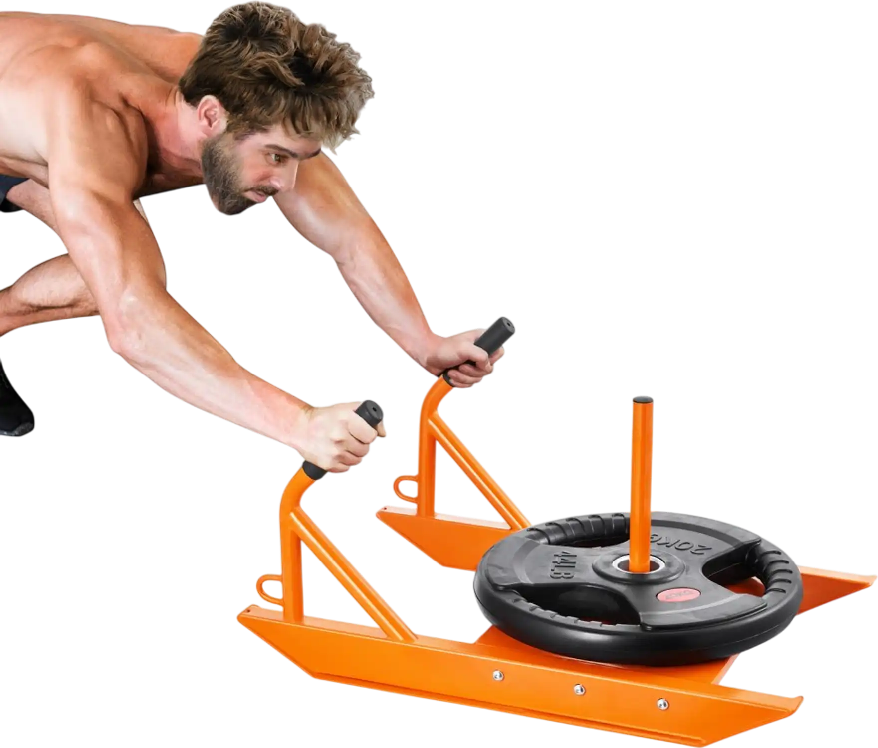 Vevor Weight Sled Fitness Strength Speed Training with Handle Orange New