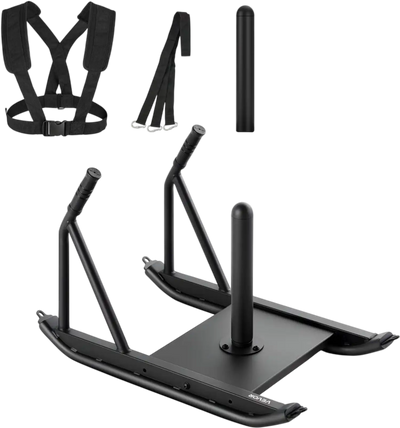 Vevor Weight Sled Steel Power Training Sled with Handle Black New