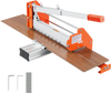 VEVOR 12 inch Vinyl Floor Cutter, 12mm Thick Laminate Flooring Cutter with Upgraded Labor-Saving Aluminum-Alloy Lever, Telescoping Support Plate, Cuts Certain Engineered Wood, LVT, VCT, SPC, LVP, WPC