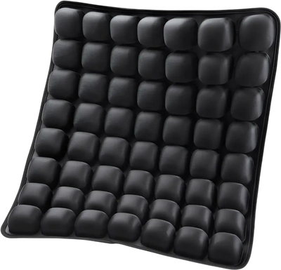 VEVOR Inflatable Seat Cushion, 3D Air Cell Seat Cushion for Pressure Relief, Lycra & TPU Wheelchair Seat Pad with Manual Pump, Lightweight and Portable for Travel, Office, Car, Airplane