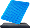 VEVOR Seat Cushion, Cooling Gel Seat Cushion for Pressure Relief, Soft & Breathable Wheelchair Seat Pad with Removable Cover, Lightweight and Portable for Office, Travel, Car, Airplane