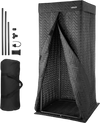 VEVOR 6.56 ft Portable Vocal Booth Recording Booth with Travel Bag for Voiceovers