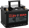 VEVOR 12V 30Ah Dual Purpose LiFePO4 Lithium Battery, 600 CCA Group 47, Car Start-Stop Lithium-ion Starter Battery Plus Deep Cycle, Built-in Smart BMS, for Automotive, Trolling Motor, Engine Starting
