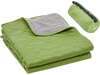 VEVOR Camping Blanket, Large Warm Stadium Blanket, Waterproof & Windproof, 330GSM Polyester Fleece, Flame Retardant, Great for Outdoors, Picnics, Hiking, Sports Events, Travel, 82" x 55", Bicolor