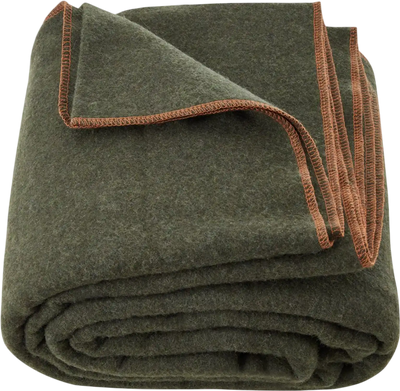 VEVOR Wool Camping Blanket, Large Warm Stadium Blanket, Waterproof & Windproof, Flame Retardant, Great for Outdoors, Picnics, Hiking, Sports Events, Travel, 64