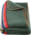 VEVOR Wool Camping Blanket, Large Warm Stadium Blanket, Waterproof & Windproof, Flame Retardant, Great for Outdoors, Picnics, Hiking, Sports Events, Travel, 64" x 88" (80% Wool), Texture Multicolor